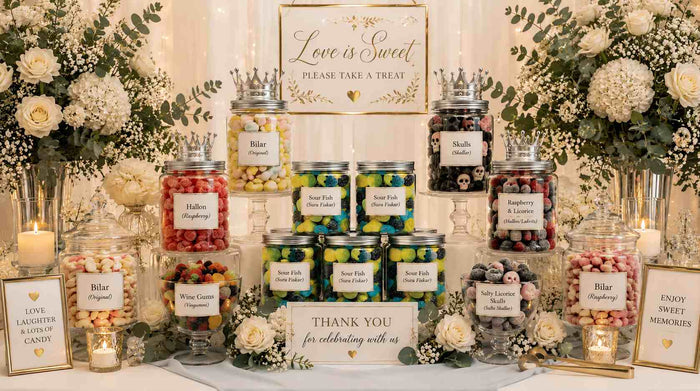 How to Create a Stunning Wedding Candy Table with Swedish Sweets
