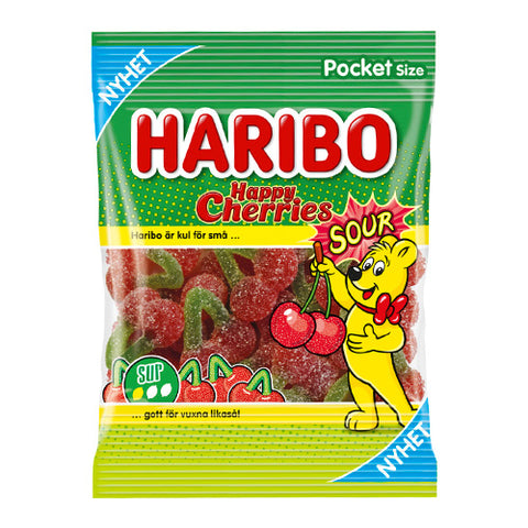 Haribo Happy Sour Cherries Bag
