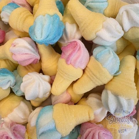 Foamy Ice Cream Cones
