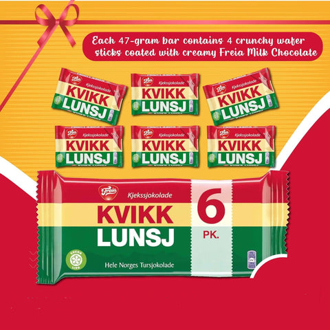 Freia Kvikk Lunsj 6-Pack