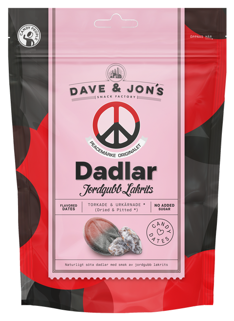 Dave & Jones Peacemärke Dates – Strawberry & Licorice